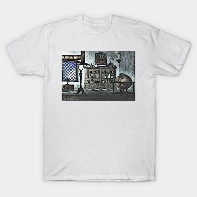 Arcane Studies Painting T-Shirt by The Bookwyrm's Hoard